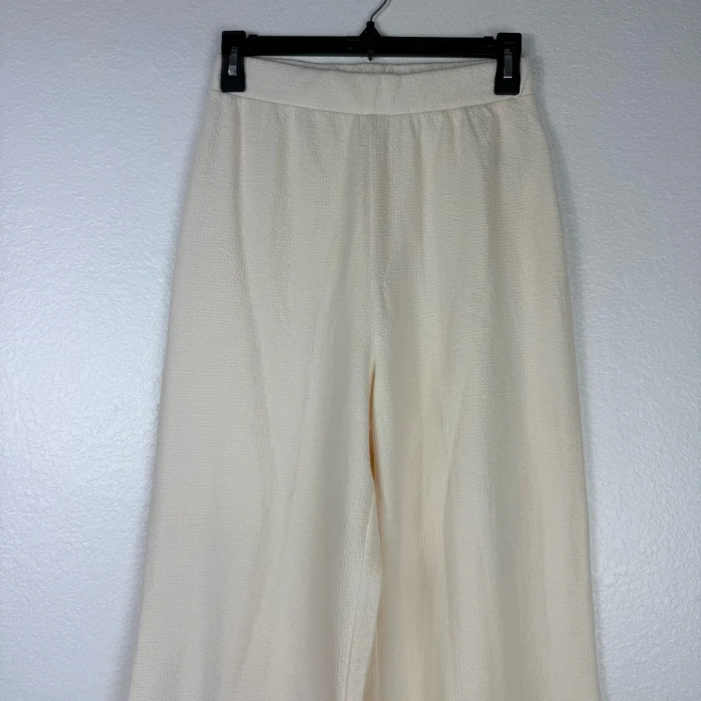 Free people Elegant Cream Women's Wide-Leg Pants size S